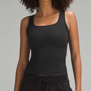 Brown Lululemon Hold Tight Square Neck Tank Top